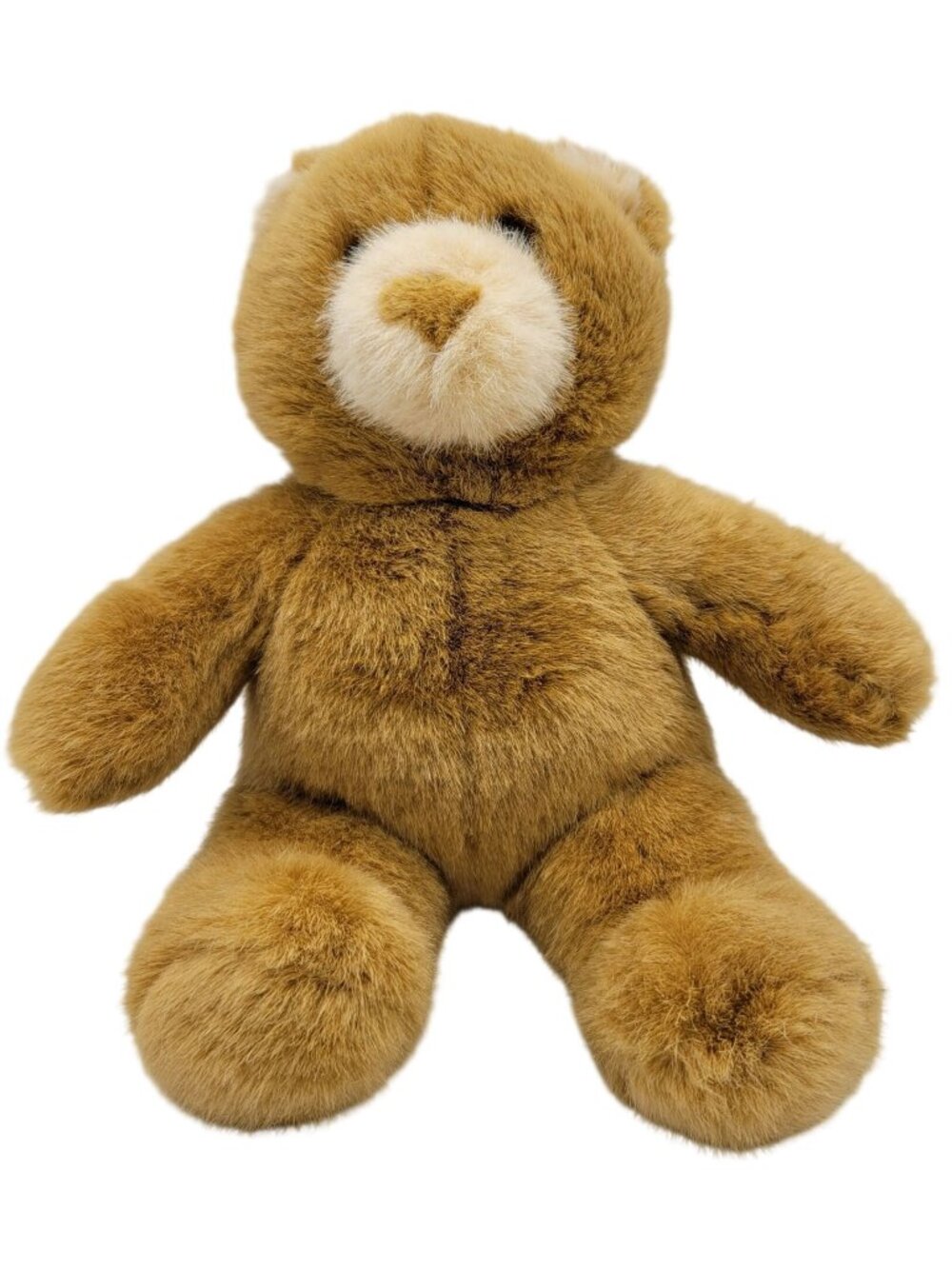 Build A Bear Classic Teddy Plush Brown 13" Triangle Nose Butterscotch 1997 VTG
